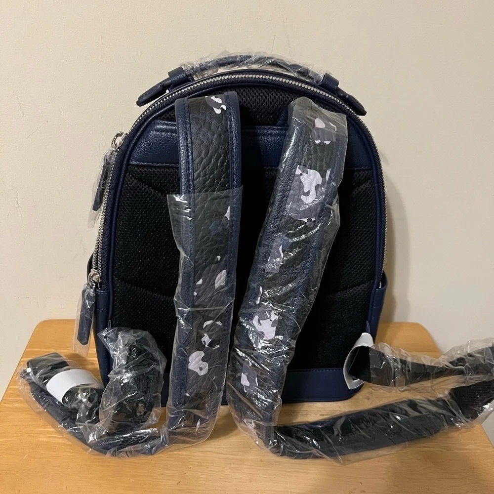 MCM Dark Blue/Camel Backpack